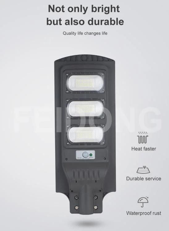 Super Brightness Waterproof IP65 30-150 Watt All In One LED Solar Street Light