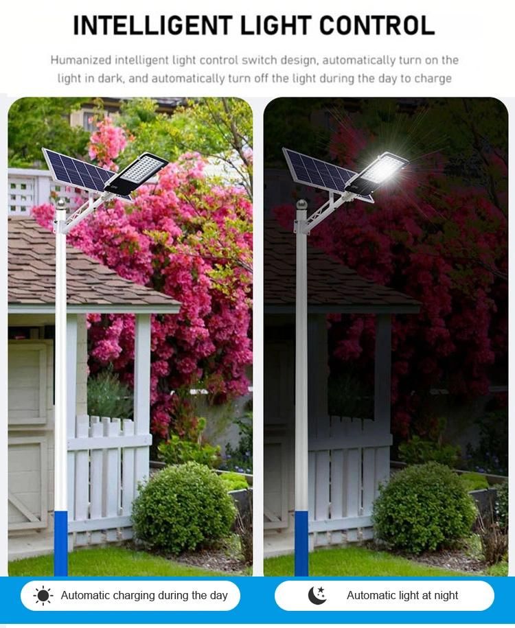 Aluminium Solar Powered Lithium Battery SMD LED Solar Street Light