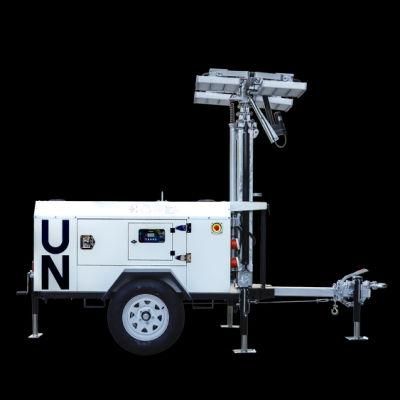 Generator Power LED Lighting Mobile Tower Light with Trailer