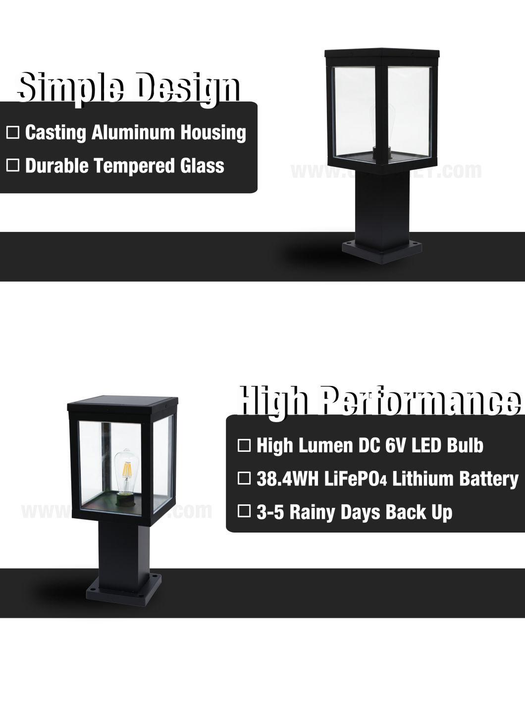 LED Solar Power Garden Light with CE RoHS Certificates