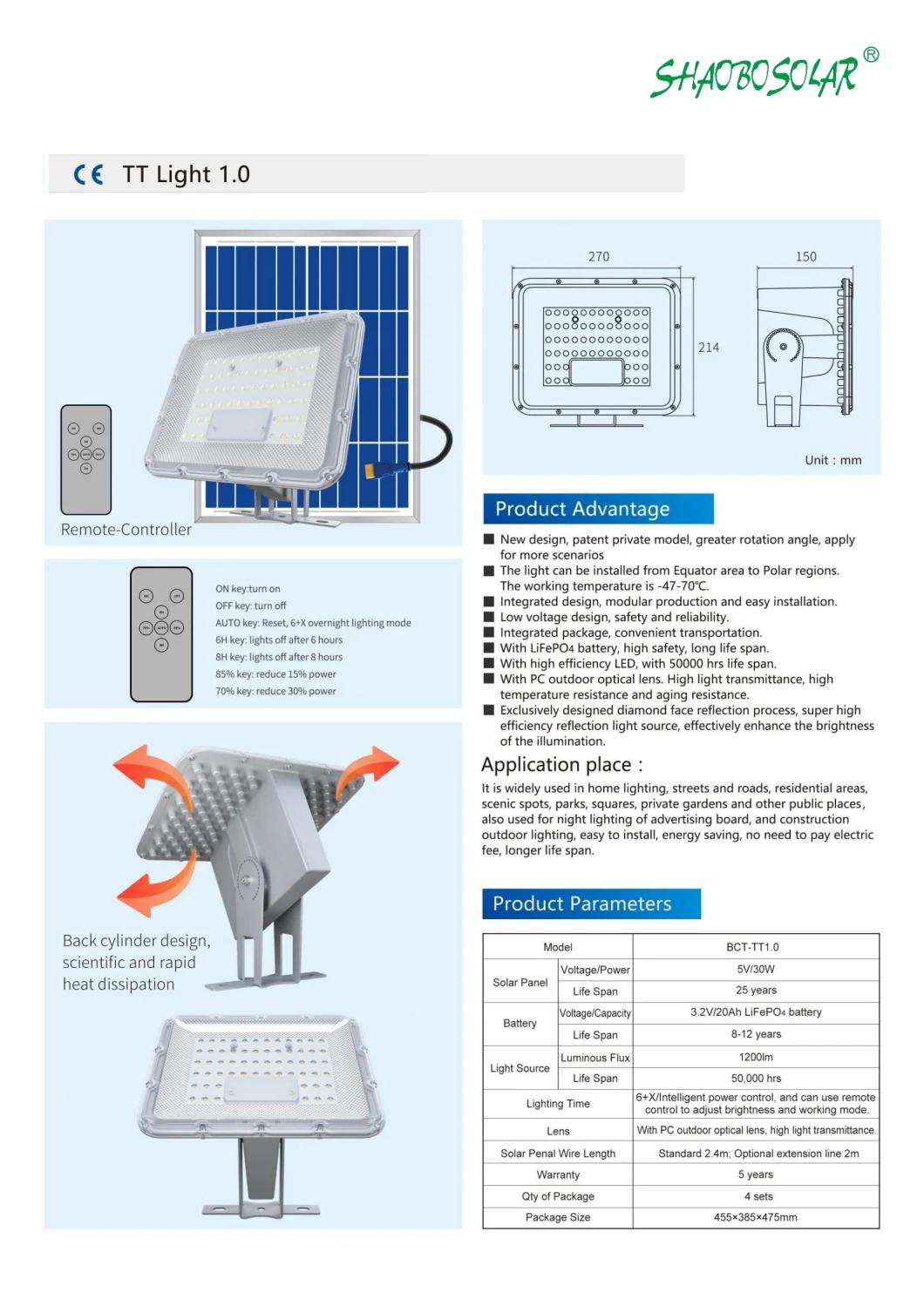 High Quality Solar Light Wawa Light 1.0 LED Light