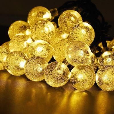 Outdoor Waterproof Landcape LED Solar String Lights for Christmas Holiday Wedding Party Patio Fence Decor