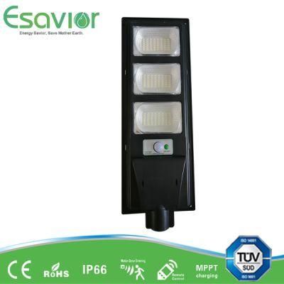 Esavior Solar Powered 90W All in One Integrated LED Solar Street/Road/Garden Light with Motion Sensor IP67