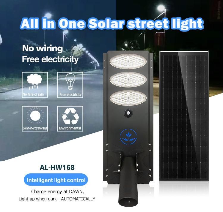 Mono Solar Panel All-in-One Lighting Solar LED Street Light