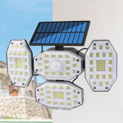 Warm White 3000K IP65 Waterproof Solar Powered LED Wall Light for Garden Use