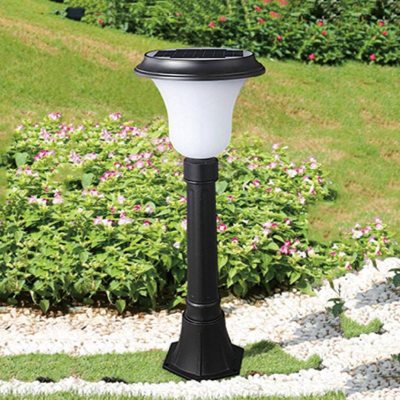 Beautiful IP65 Newest off-White Color Lamp Cover LED Solar Lawn Light in Garden