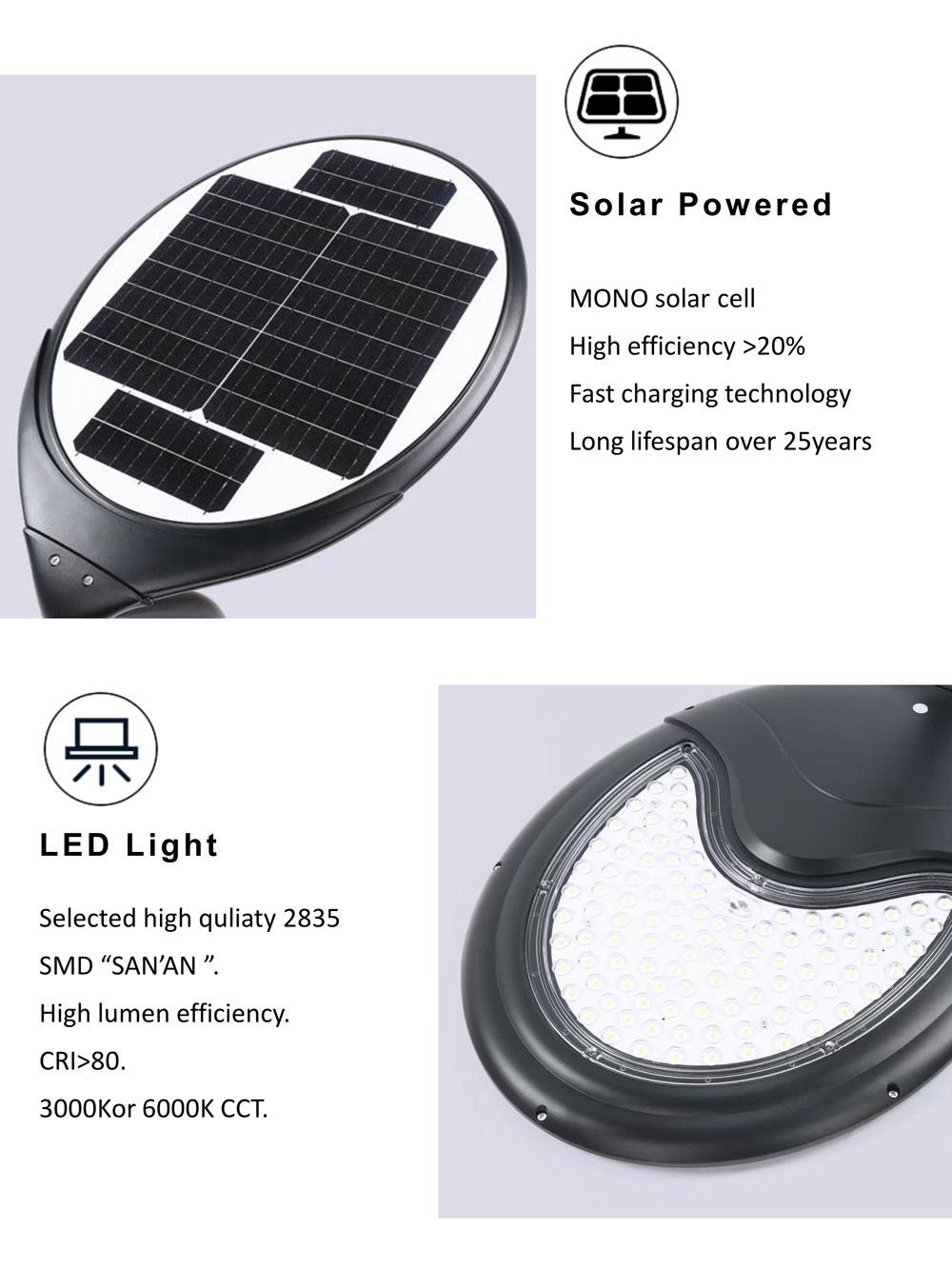 Lawn Pathway Decorative Integrated LED Solar Garden Light for Landscaping