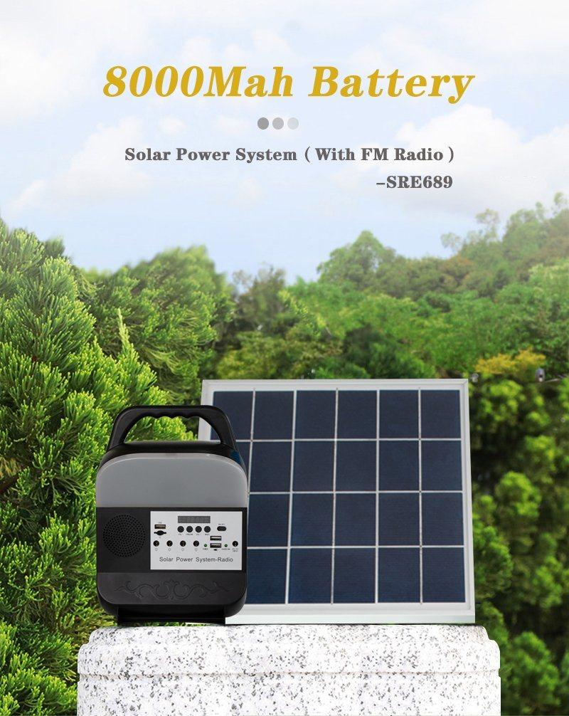 5W Solar Lamp Solar FM Radio Solar Indoor Lighting Global Sunrise Lights Solar Power Station