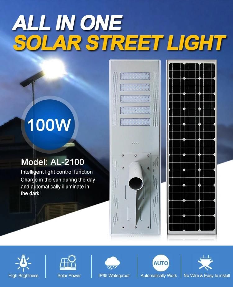 Home Street Garden Park Institute Lighting 100W Solar LED Lamp