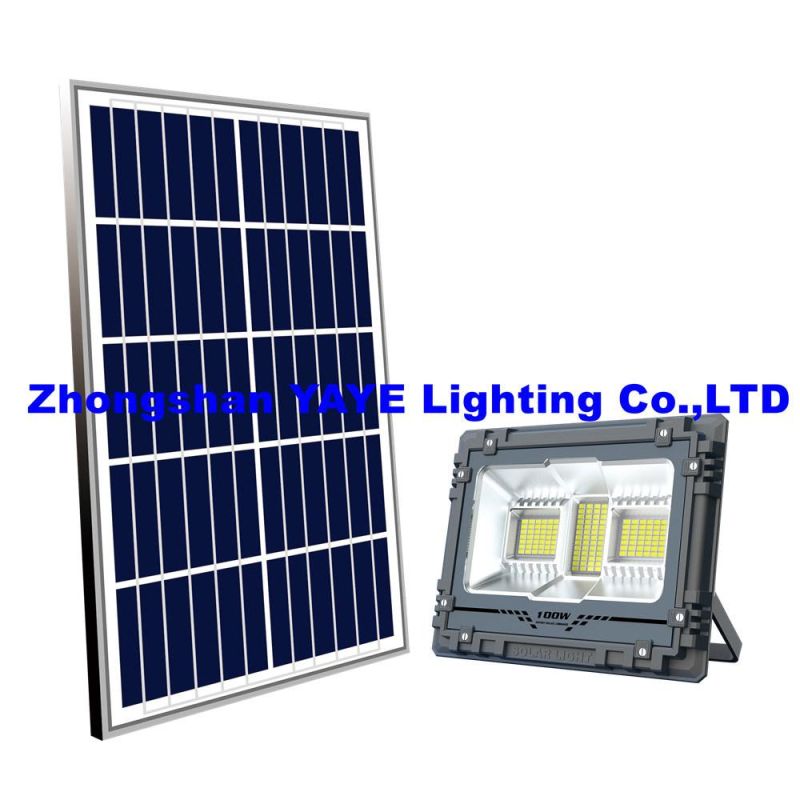 Yaye Hottest Sell 300W Outdoor IP67 Solar LED Floodlight/Solar LED Flood Garden Wall Light with 3 Years Warranty /Remote Controller/ 1000PCS Stock