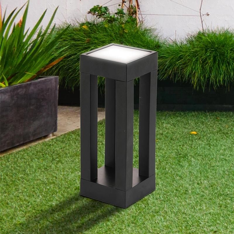 Plastic Modern Solar Bollard Garden Light