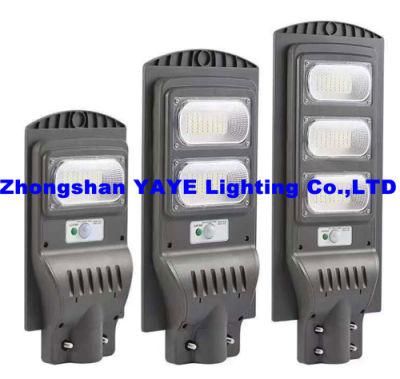 Yaye 18 Hot Sell Low Price High Quliaty 60W SMD5730 All in One Solar LED Street Light 1000PCS Stock/Radar /Remote Controll/ 3 Years Warranty