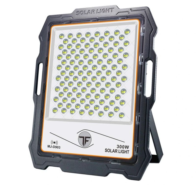 Yaye 2021 Hottest Sell IP67 Rador Sensor 100W/200W/300W/400W/600W Solar LED Flood Garden Road Wall Lighting with Materials: High Quality Die Casting Aluminum