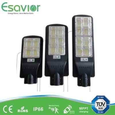 All in One Motion Sensor Integrated LED Solar Street Light 120W