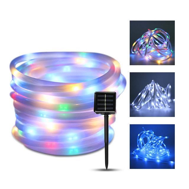 100LED Outdoor Copper Wire 8 Flashing Modes Decorate Solar String Lamp for Christmas