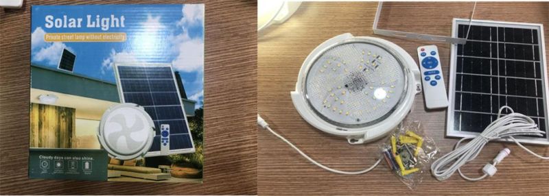 100W 150W LED Solar Ceiling Lamp Remote Control Dimmable