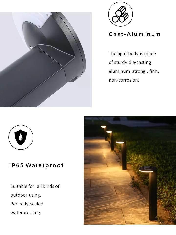 LED Solar Light Waterproof Outdoor Garden Solar Lawn Bollard Lights Factory Supply