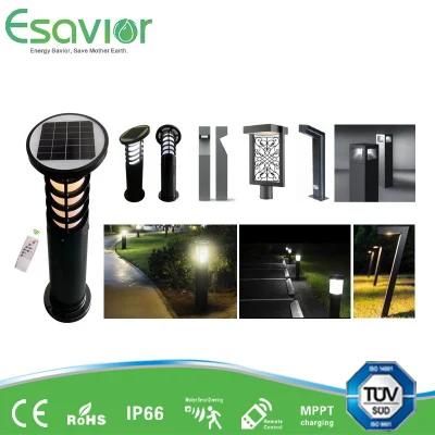 TUV Factory LED Solar Powered Outdoor Bollard/ Pathway/Garden Lights with IP67/RoHS/CE Integrated Solar Lawn Lamp for Lawn/Pathway/Garden