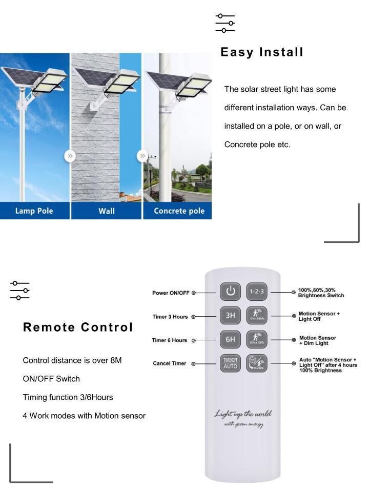 Outdoor Lighting Road Lamp DC 12W/4V Solar LED Street Light 75W 90W 150W 180W 250W 300W