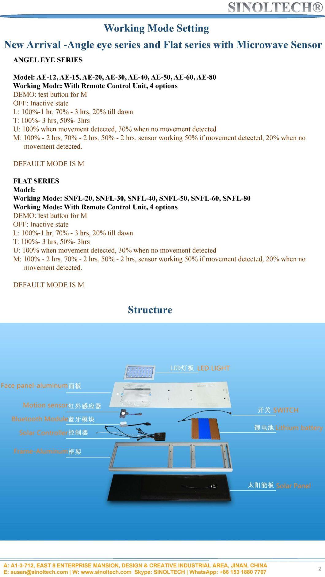 9W All in One Solar Garden Lighting (SNSTY-209)