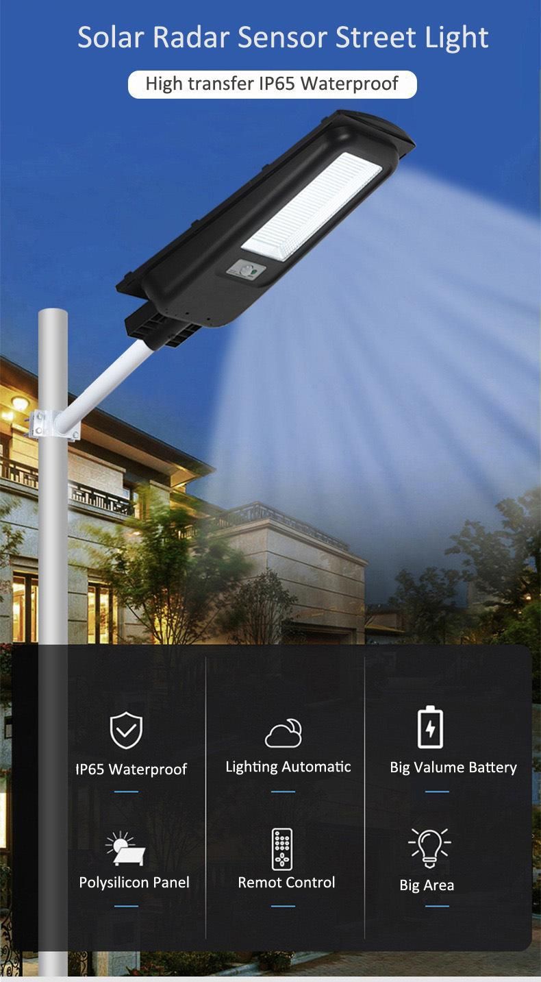 New Design Modern Popular Economical CE RoHS ABS IP65 Waterproof Integrated Outdoor Good Price LED Solar Streetlight