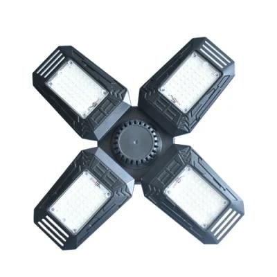 Four-Leaf LED Garage Light 100W E27 Warehouse Transformable High Bay Light