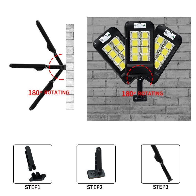 Powerful Remote Control COB Solar Light LED Outdoor Solar Lamp PIR Motion Sensor Garden Wall Street Lights Decorative