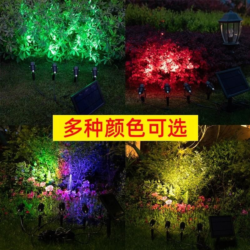 Solar Spotlights Outdoor 2-in-1 Waterproof LED Landscape Lights Solar Powered Decorative Lighting Adjustable for Yard, Tree, Flag, Walkway and Pool Patio