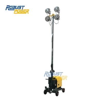 Competitive Price Rplt1600 22L Compact Towable Light Tower with Genset