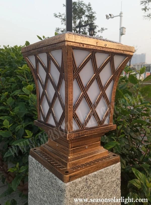 High Power LED Lamp 5W Decking Lighting Garden Outdoor Solar Post Cap Light with LED Lighting