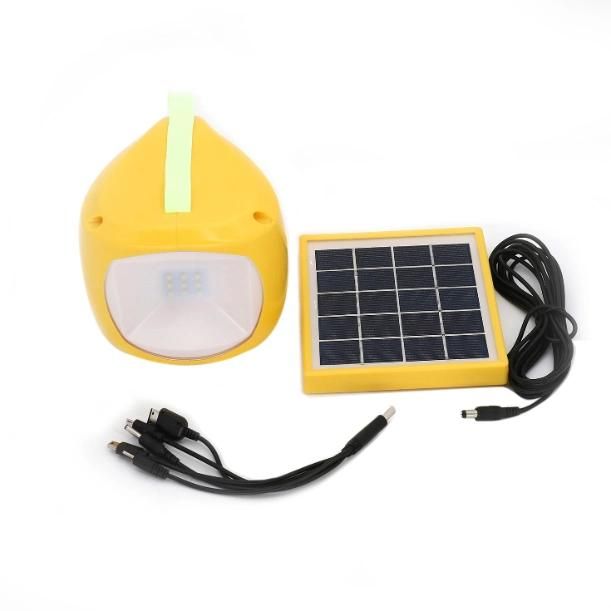 China Supplier Home/Outdoor Solar LED Light LED Lamp with Mobile Phone Charger