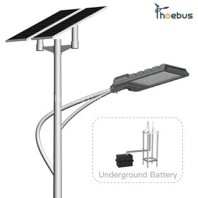 Gel Battery CE Certificate 6m30W LED Solar Street Outdoor Light