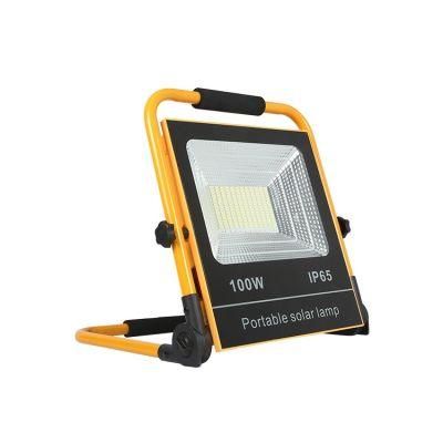 Portable Remote Control Outdoor IP65 Waterproof 30W 50W 100W Solar LED Flood Light