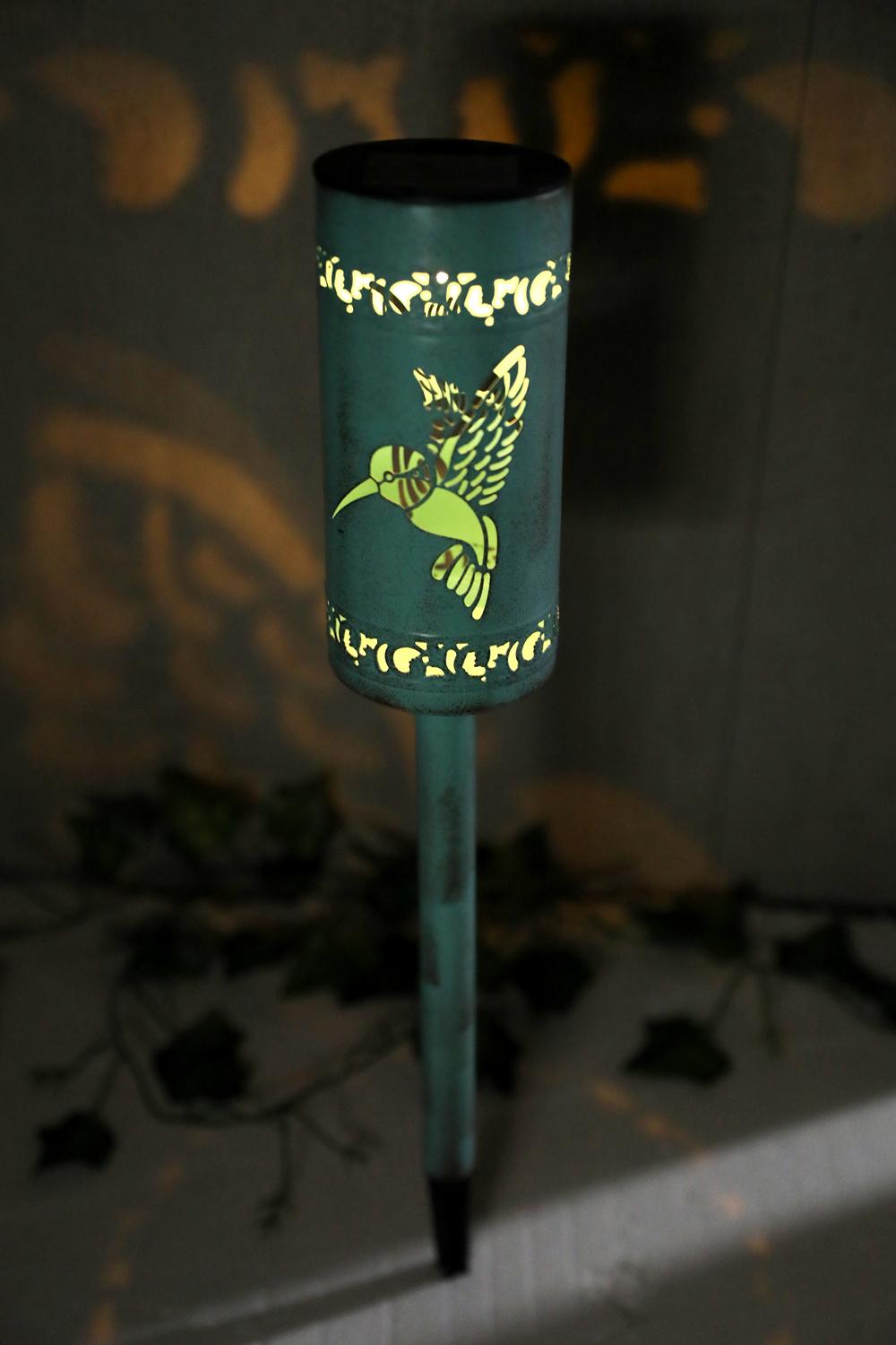 Metal Solar Path Light Outdoor Garden Solar Light (Hummingbird Pattern)