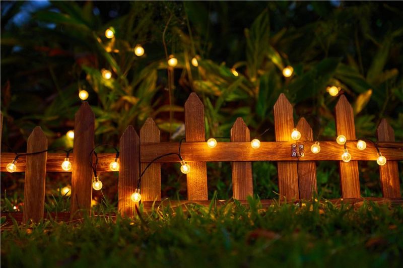 Outdoor Waterproof Landcape LED Solar String Lights for Christmas Holiday Wedding Party Patio Fence Decor