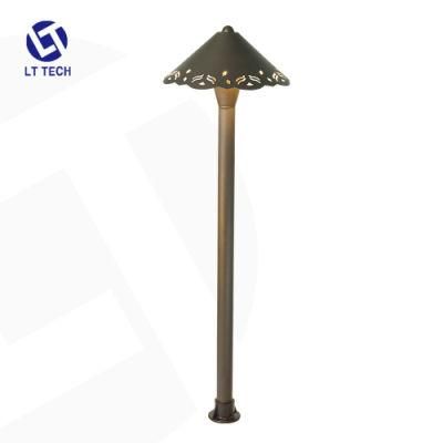 2020 High-Ranking Die-Cast Brass Path Light Fixture for 12V G4 Lamp Outdoor Garden Lighting