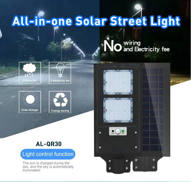 Road Garden Park Lighting 30W Integrated LED Solar Street Light