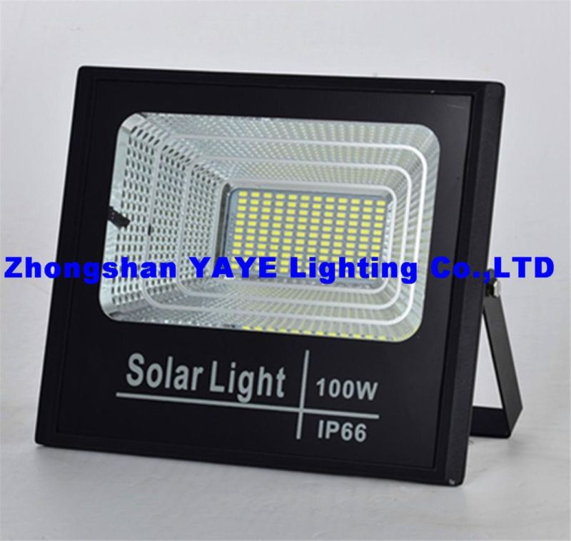 Yaye 2021 Hot Sell Factory Price 100W Outdoor Solar LED Flood Garden Light for Airport Stadium Garden Using