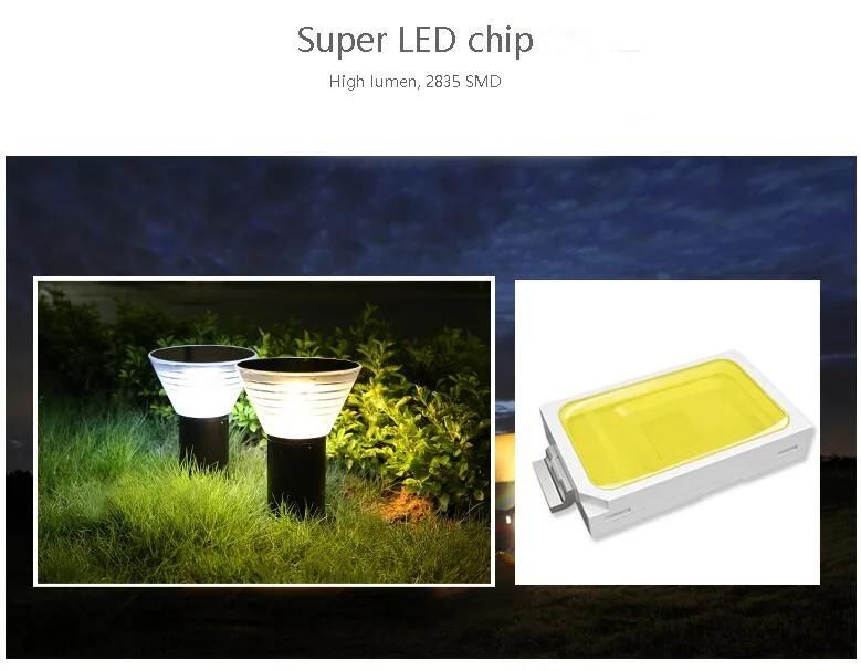 Manufacture Project LED 3W IP65 Outdoor Garden Wall Fence Landscape Garden Lights Solar Power Light