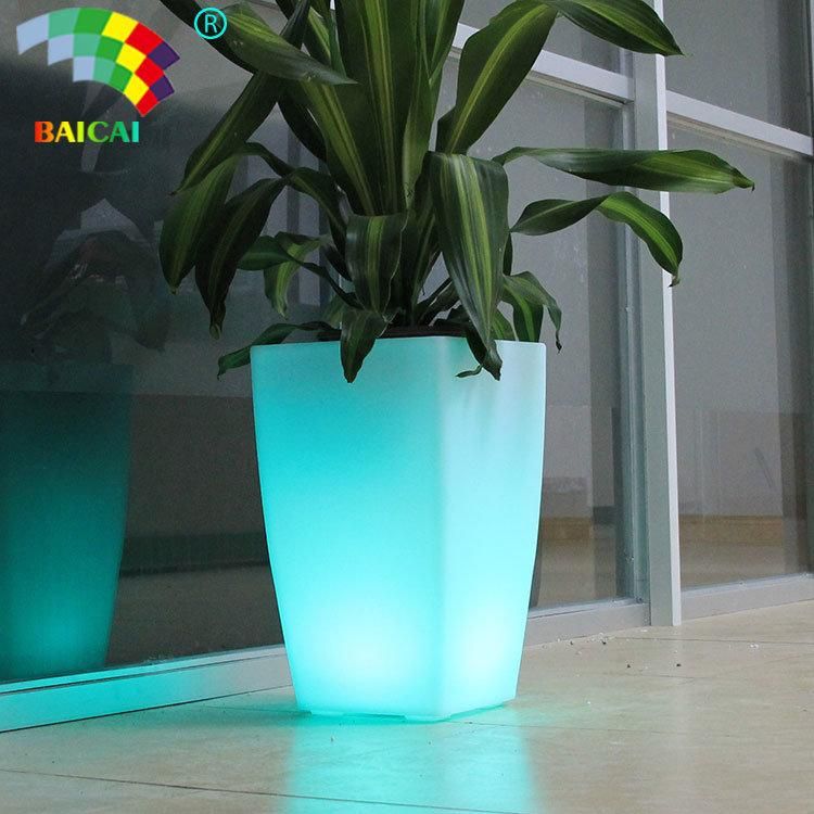 LED Color Change Plastic Pots LED Flower Pot