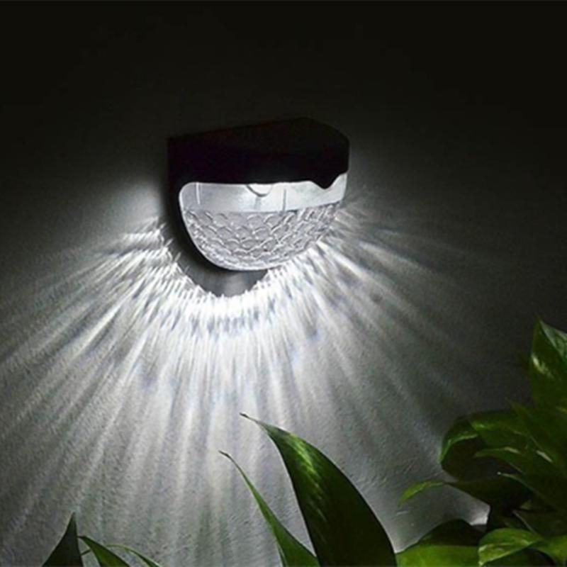 Illumation Facade DC Home Building Brililant 6LED Outdoor Decorative Garden Solar Fence Wall Light