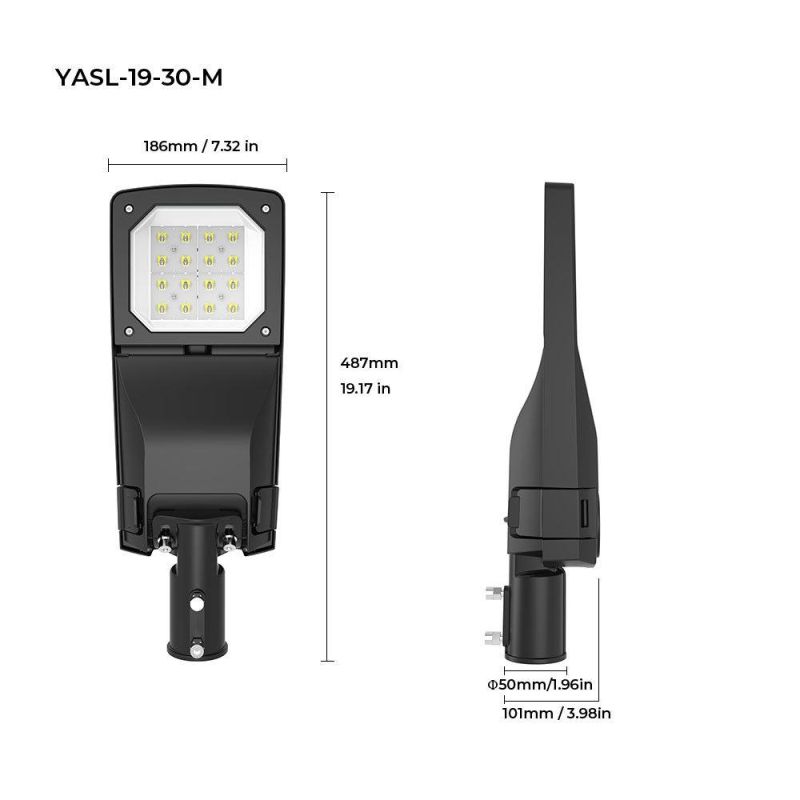 New Design 50W 80W 100W 200W Smart Outdoor SMD Street Lighting IP66 Waterproof Ik08 Road Light Public Lighting with Sensor Function LED Street Light