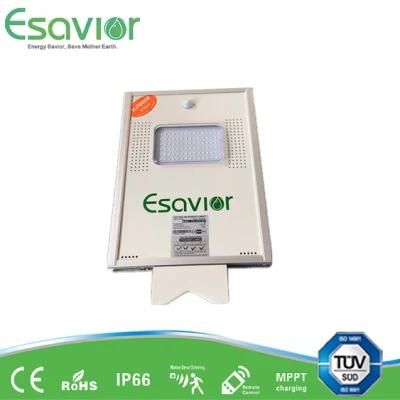 Esavior 10W Spr All in One Solar Street Lights with IP67/Ik10 Certified Factory