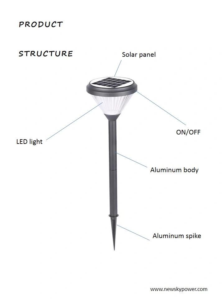 New Solar Product IP65 Waterproof Warm Light Wireless Work Efficiently Solar Spike Light for Household Garden Pathway