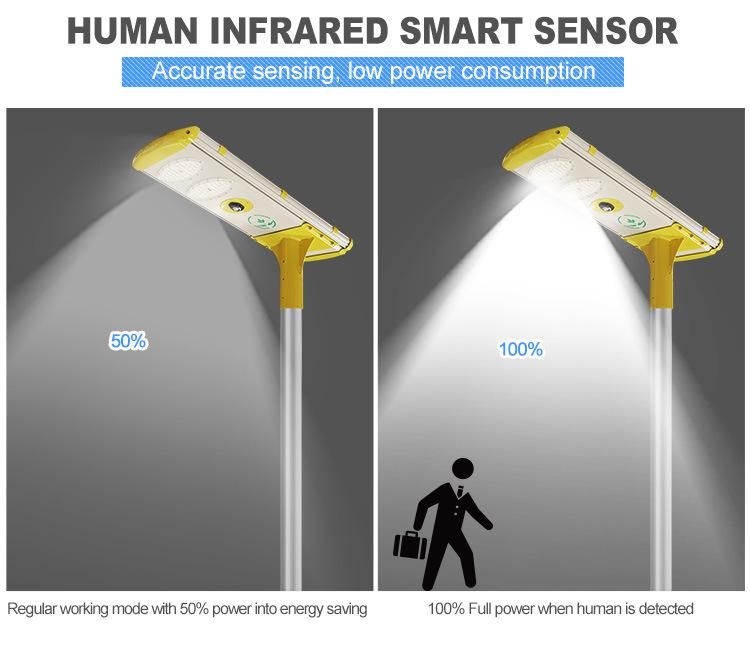 200lm/W Hi-Brightness LED Home Outdoor 40W Integrated Solar Street Light