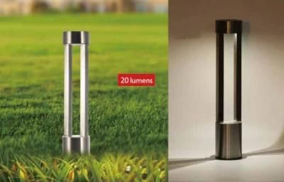 Modern Solar Bollard Light of Stainless Steel