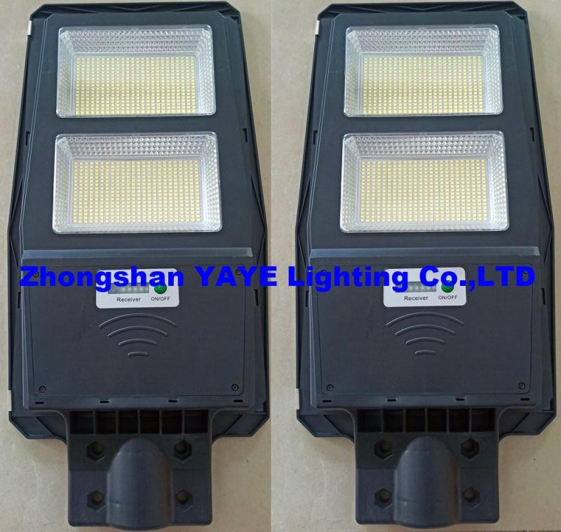 Yaye 2022 Hottest Sell 200W/300W/400W Solar LED Street Road Garden Wall Light with 500PCS Stock Each Watt & Waterproof Outdoor Using