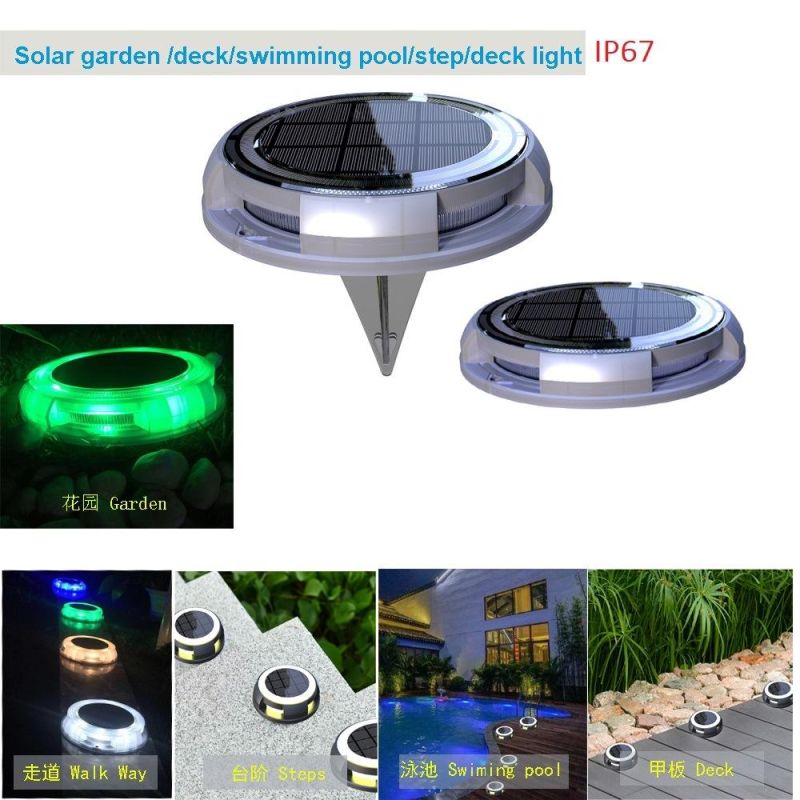 New Arrival 8 LED Solar Garden Light for Garden Decoration