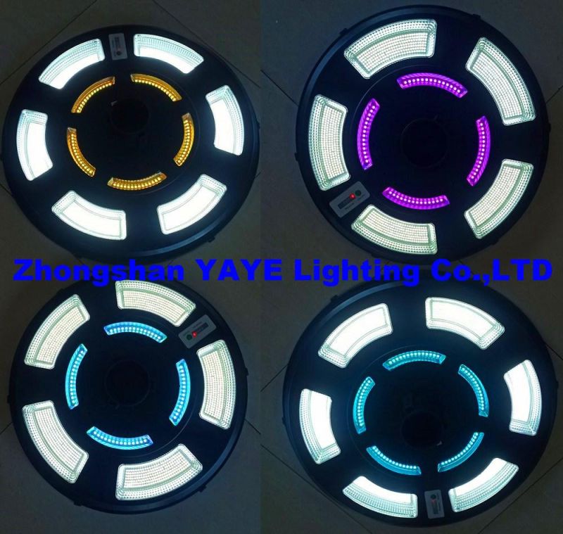 Yaye Hot Sell UFO 300W/400W IP65 Outdoor Solar LED Light Garden Street Road Light with Remote Control & Stock 500PCS Each Watt