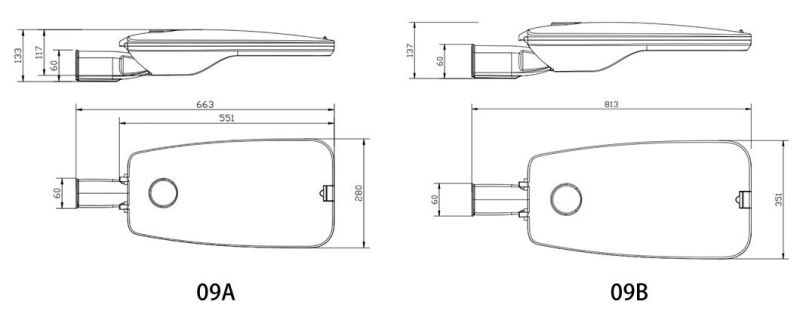 Modern Simple Style Adjustable Aluminum High Brightness LED Street Light Garden Light